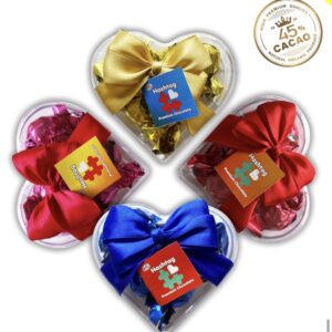 Estuche corazón acrílico